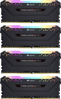 Corsair Vengeance RGB PRO черный DIMM Kit 32GB, DDR4-3600, CL18-19-19-39