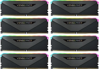 Corsair Vengeance RGB RT Gunmetal UDIMM 256GB Kit, DDR4-3200, CL16-20-20-38