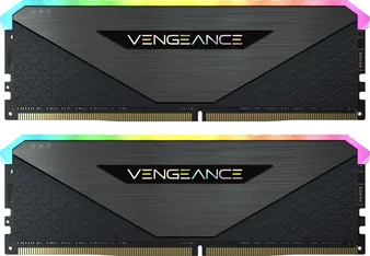 Corsair Vengeance RGB RT Gunmetal DIMM Kit 64GB, DDR4-3200, CL16-20-20-38
