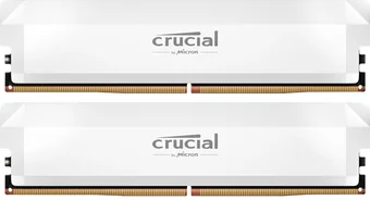 Crucial Pro Overclocking White DIMM Kit 32GB, DDR5-6400, CL38-40-40-84, on-die ECC