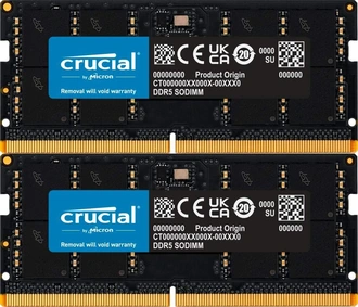 Crucial SO-DIMM Kit 64GB, DDR5-5200, CL42-42-42