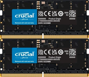 Crucial SO-DIMM Kit 32GB, DDR5-4800, CL40-39-39