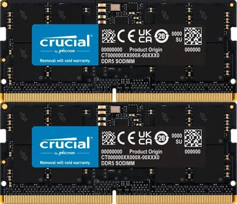 Crucial SO-DIMM Kit 64GB, DDR5-5600, CL46-45-45, on-die ECC