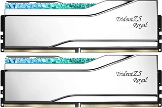G.Skill Trident Z5 Royal RGB Silver DIMM Kit 32GB, DDR5-7600, CL36-46-46-121