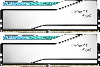 G.Skill Trident Z5 Royal RGB Silver DIMM Kit 32GB, DDR5-7200, CL34-45-45-115, on-die ECC