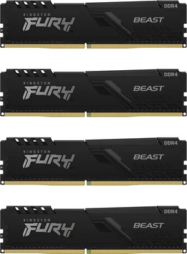 Kingston FURY Beast DIMM Kit 128GB, DDR4-3600, CL18-22-22