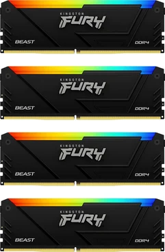 Kingston FURY Beast RGB DIMM Kit 64GB, DDR4-2666, CL16-18-18