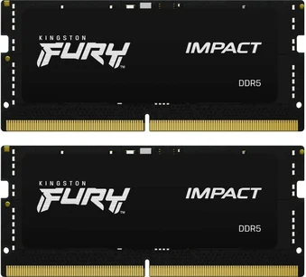 Kingston FURY Impact SO-DIMM Kit 32GB, DDR5-4800, CL38-38-38, on-die ECC