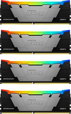 Kingston FURY Renegade RGB UDIMM 64GB Kit, DDR4-3200, CL16-18-18, 2RX8