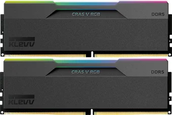 Klevv Cras V RGB DIMM Kit 32GB, DDR5-6400, CL32-38-38-78, on-die ECC