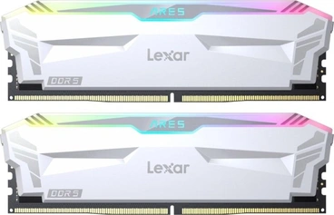 Lexar ARES RGB White DIMM Kit 32GB, DDR5-6400, CL32-38-38-76