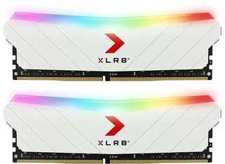 PNY XLR8 Gaming Epic-X RGB White Edition DIMM Kit 16GB, DDR4-3200, CL16-18-18-36