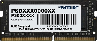 Patriot Signature Line SO-DIMM 4GB, DDR4-2666, CL19-19-19-43