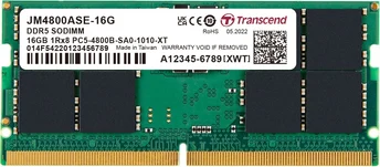 Transcend JetRam SO-DIMM 16GB, DDR5-4800, CL40, on-die ECC