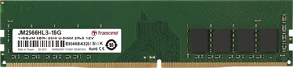 Transcend JetRam UDIMM 16GB, DDR4-2666, CL19-19-19, 2RX8