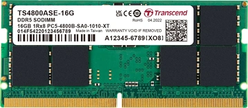 Transcend JetRam SO-DIMM 16GB, DDR5-5600, CL46, 1RX8