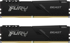 Kingston FURY Beast UDIMM 16GB Kit, DDR4-3600, CL17-21-21, 1RX8