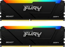 Kingston FURY Beast RGB DIMM Kit 64GB, DDR4-3600, CL18-22-22