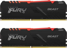 Kingston FURY Beast RGB DIMM Kit 64GB, DDR4-3000, CL16-19-19