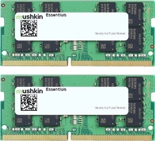Mushkin Essentials SO-DIMM Kit 32GB, DDR4-2666, CL19-19-19-43