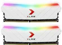 PNY XLR8 Gaming Epic-X RGB White Edition DIMM Kit 16GB, DDR4-3200, CL16-18-18-36