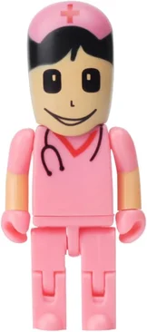 Diverse USB-Sticks Cartoon Krankenschwester rosa 16GB, USB-A 3.0