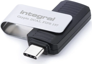 Integral Crypto-C Dual FIPS 197 128GB, USB-A 3.0