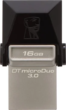 Kingston DataTraveler microDuo 16GB, USB-A 3.0/USB 2.0 Micro-B
