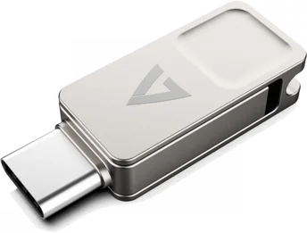 V7 2-in1 USB-Stick 128GB, USB-A 3.0/USB-C 3.0