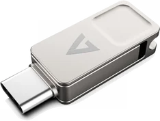V7 2-in1 USB-Stick 128GB, USB-A 3.0/USB-C 3.0