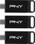 PNY Elite Type-C 128GB, USB-C 3.0, 3er-Pack