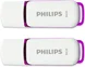 Philips Snow Edition Magic Purple 64GB, USB-A 2.0, 2er-Pack