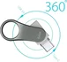 Silicon Power Mobile C80 64GB, USB-A 3.0/USB-C 3.0