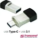 Transcend JetFlash 890 128GB, USB-A 3.0/USB-C 3.0