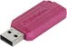 Verbatim Store 'n' Go PinStripe Hot Pink 64GB, USB-A 2.0