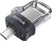 SanDisk Ultra Dual Drive m3.0 128GB, USB-A 3.0/USB 2.0 Mi...