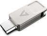 V7 2-in1 USB-Stick 128GB, USB-A 3.0/USB-C 3.0